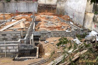 Giám sát thi công biệt thự 3 tầng ở Thái Nguyên - TCBT61